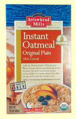 Arrowhead Mills Kosher Instant Oatmeal Plain Organic 10 